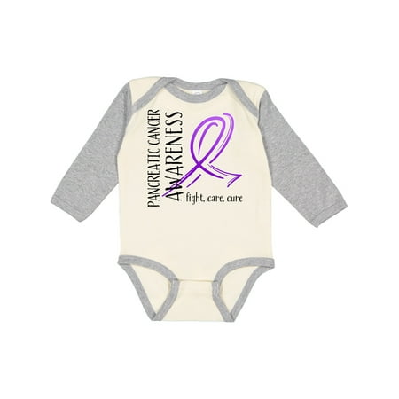 

Inktastic Pancreatic Cancer Awareness- Fight care cure Gift Baby Boy or Baby Girl Long Sleeve Bodysuit