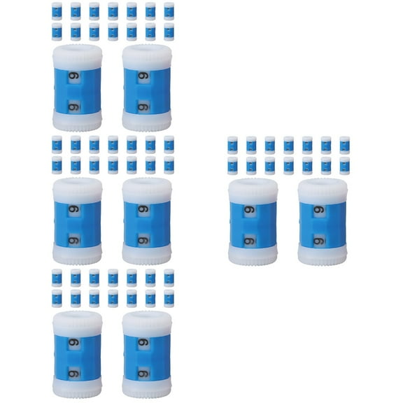 MERRYHAPY 80Pcs Round Flat Holders with Row Counter for Sewing Knitting Crochet Craft Projects