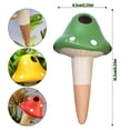 thumbnail image 7 of Pcapzz Plant Watering Globes, Mushroom Shaped Terracotta Self Watering Spikes, 4Pcs Small Automatic Potted Plant Waterer for Indoor Outdoor Plant, 7 of 7