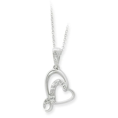 - Solid 925 Sterling Silver Heart A Gift For My Sister/ For My Bridesmaid 18in Necklace Chain 18