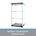 thumbnail image 3 of SSWBasics Infinity Countertop Glass Display Case (Ready to Assemble) - 12-1/4"W x 14-1/4"D x 27-1/4"H - Showcase Cabinet Bookcase with Lock  Perfect for Displaying Smaller Items, 3 of 7