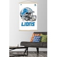 thumbnail image 2 of NFL Detroit Lions - Drip Helmet 20 Wall Poster with Wooden Magnetic Frame, 22.375" x 34", 2 of 5