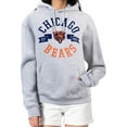 thumbnail image 3 of Women's G-III 4Her by Carl Banks Heather Gray Chicago Bears City Graphic Team Fleece Pullover Hoodie, 3 of 4