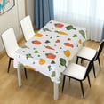 thumbnail image 4 of Yayeee Tablecloths 54" x 54" Rectangle Wrinkle Resistant Party Table Cover, Green Cute Vegetables, 4 of 8