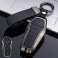 thumbnail image 1 of Zinc Alloy Leather Car Key Fob Case Cover Bag For BYD Song Qin Han EV FOR Tang, 1 of 5