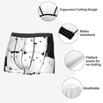 thumbnail image 5 of Kdxio Men's Boxer Briefs with Doodle Cute Cat Print - Comfortable and Breathable Underwear for Everyday Wear, 5 of 7
