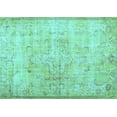 thumbnail image 1 of Ahgly Company Machine Washable Indoor Rectangle Persian Light Blue Traditional Area Rugs, 8' x 12', 1 of 4