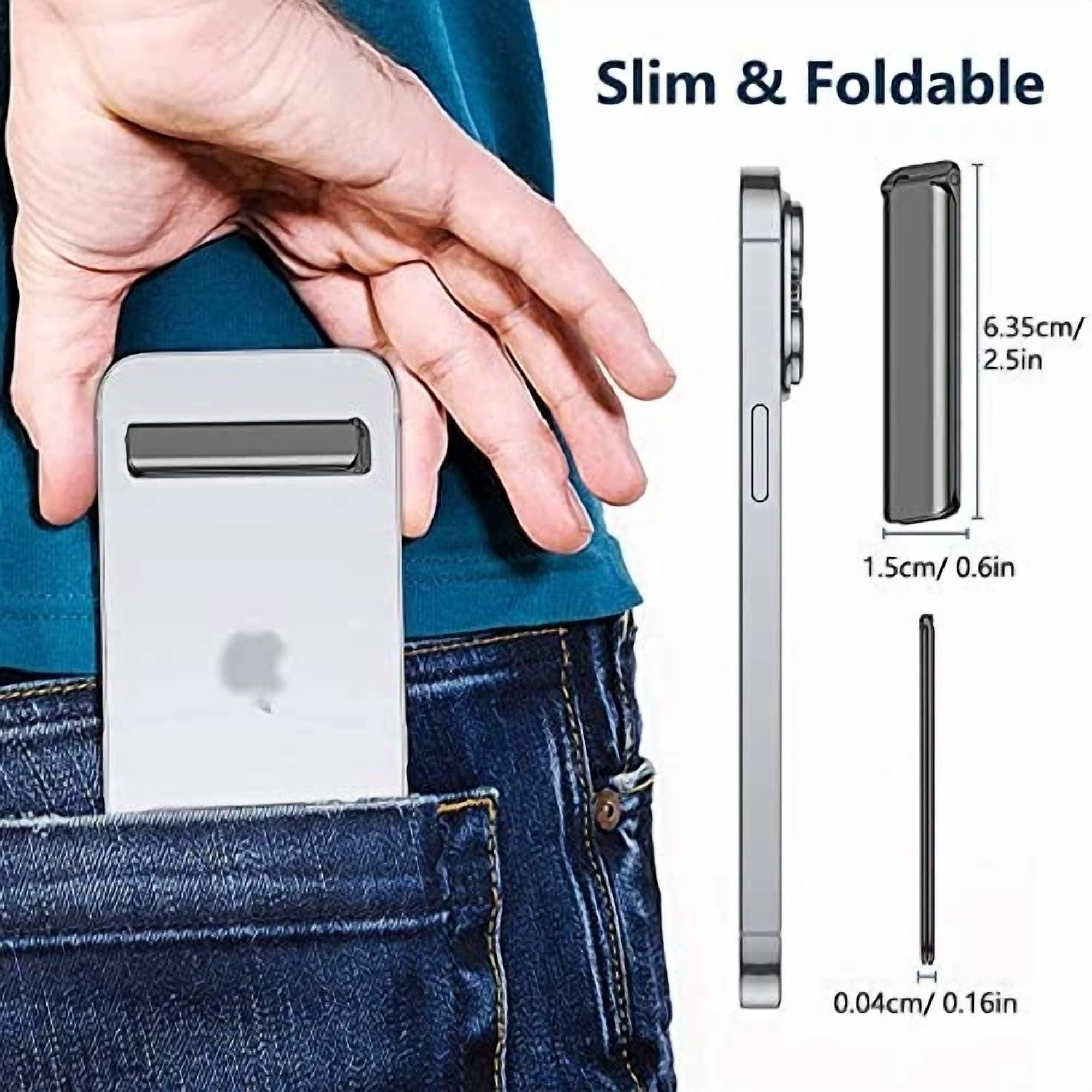 CRESTIN- Cell Phone Kickstand,Vertical And Horizontal Aluminum Phone Stand For Black