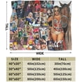thumbnail image 4 of Karol Music G Blanket Plush Throw Blanket All Season Flannel Blanket for Couch Bedding Living Room Decor 40"X30", 4 of 6