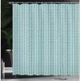 thumbnail image 3 of Ambesonne Kitten Shower Curtain, Japanese Maneki Neko Sign, 69"Wx84"L, Almond Green Sky Blue, 3 of 4