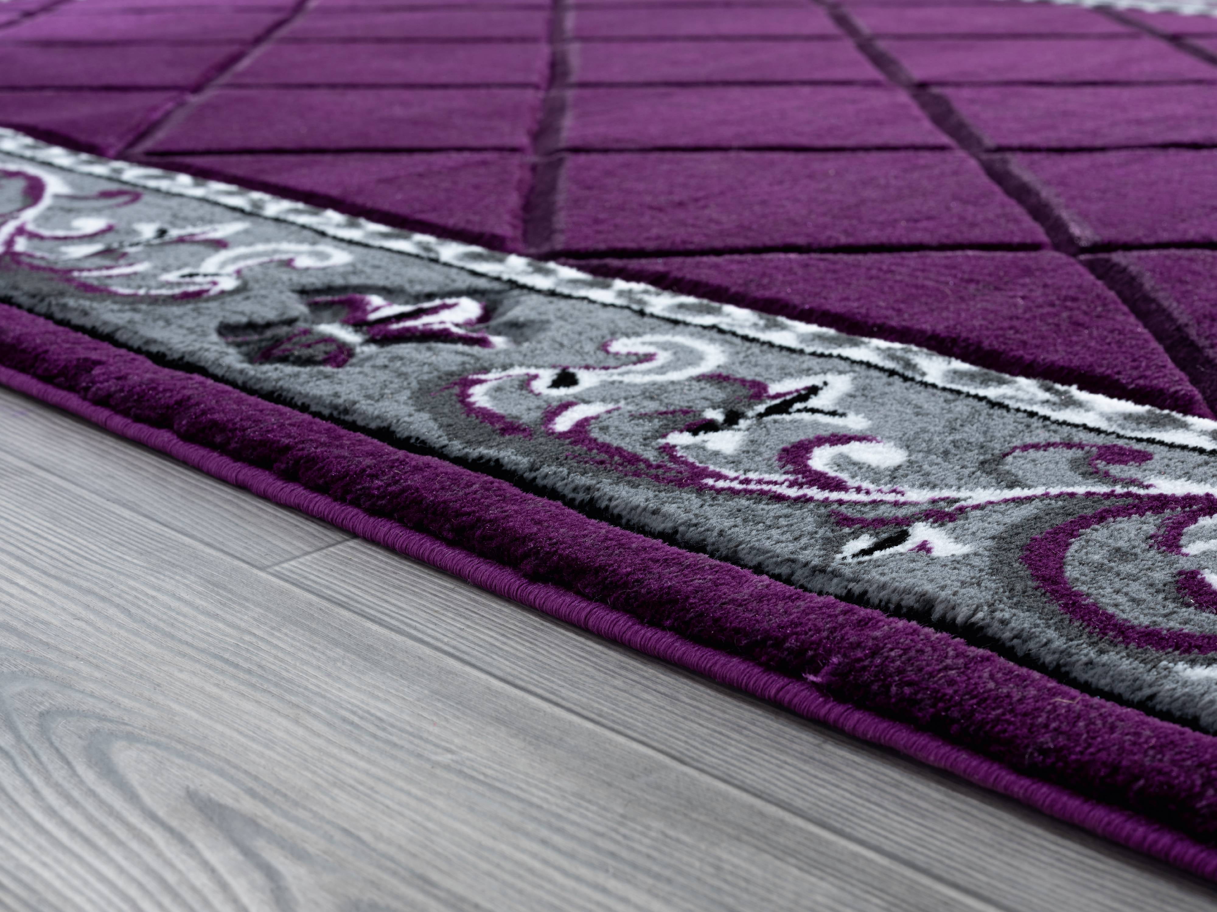 United Weavers Drachma Kengsley Transitional Border Area Rug, Plum, 7'10" x 10'6"