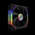 thumbnail image 2 of GAMDIAS AEOLUS P2-1201 ARGB Case Fan 120mm x1 & Reverse Blade x1, Hassle-Free Cable Management 2400 RPM PWM RGB - Black, 2 of 4