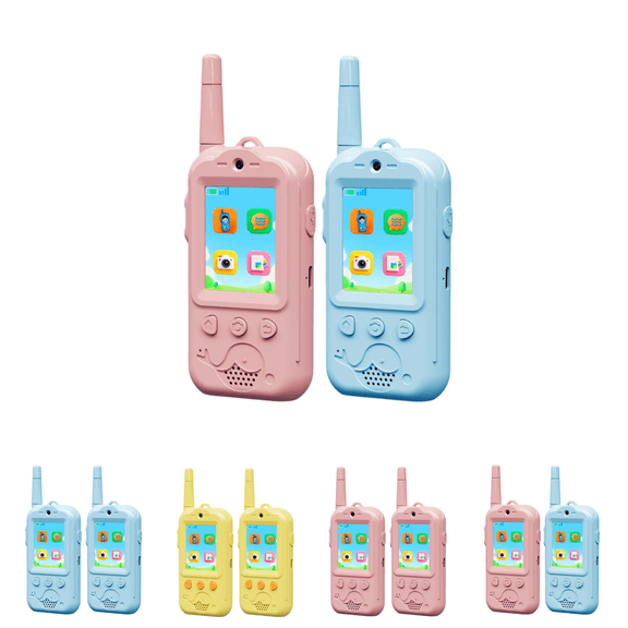 2026 Video Walkie Talkies for Kids | Outdoor Adventure & Camping Toy with 2000ft Range, Camera & AI Virtual Costumes | Rechargeable Christmas Birthday Gift for Ages 2-10