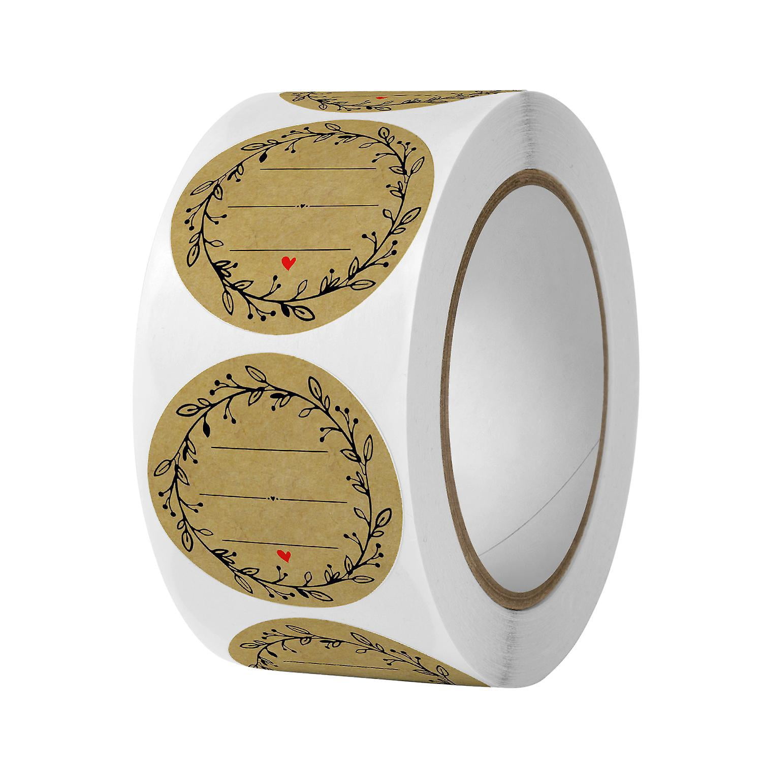 Etiquetas Adhesivas 1000 De Papel Kraft - Rollos De 2.5 Cm Para  Manualidades Y Regalos Etiquetas Kraft, image size:1500x1500