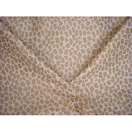 Jacquard Tapestry Fabric - 43W12- Brown / Gold Cheetah / Leopard Tapestry Jacquard Designer Upholstery Drapery Fabric - By the Yard
