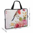 thumbnail image 2 of Werpe Rose Flower Whimsical Laptop Bag Diving Fabric Computer Protective Handle Case 17inch, 2 of 5