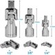 thumbnail image 4 of Adaptadores de 3 piezas Cardan de 1/2", 1/4" y 3/8" + 4 reductores para puntas de llave de trinquete de 1/2", 3/8" y 1/4", 4 of 5
