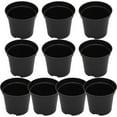thumbnail image 3 of 10 PCS Plant Pots Black Plastic Plant Nursery Pots Multiple Sizes Large Garden Flower Pot Container For Succulents Cuttings, 3 of 4