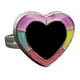 thumbnail image 1 of Anillo de estado de ánimo con cambio de color Noctilucencia en forma de corazón, banda ajustable para expresar emociones y sentimientos, 1 of 9