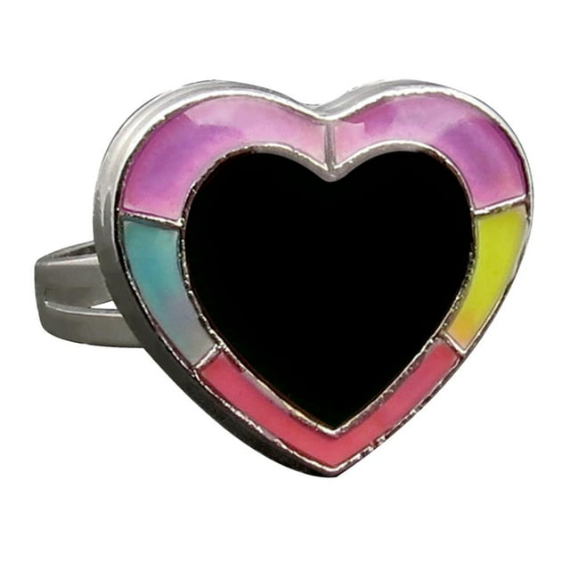 Anillo ajustable con cambio de color y efecto de emoción, que cambia de color según el estado de ánimo.