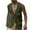 Army Green, variant on APEXFWDT Men's Linen Cardigan Vest - Button-Front Sleeveless Shirt with Pockets, Relaxed Fit Breathable Summer Overshirt