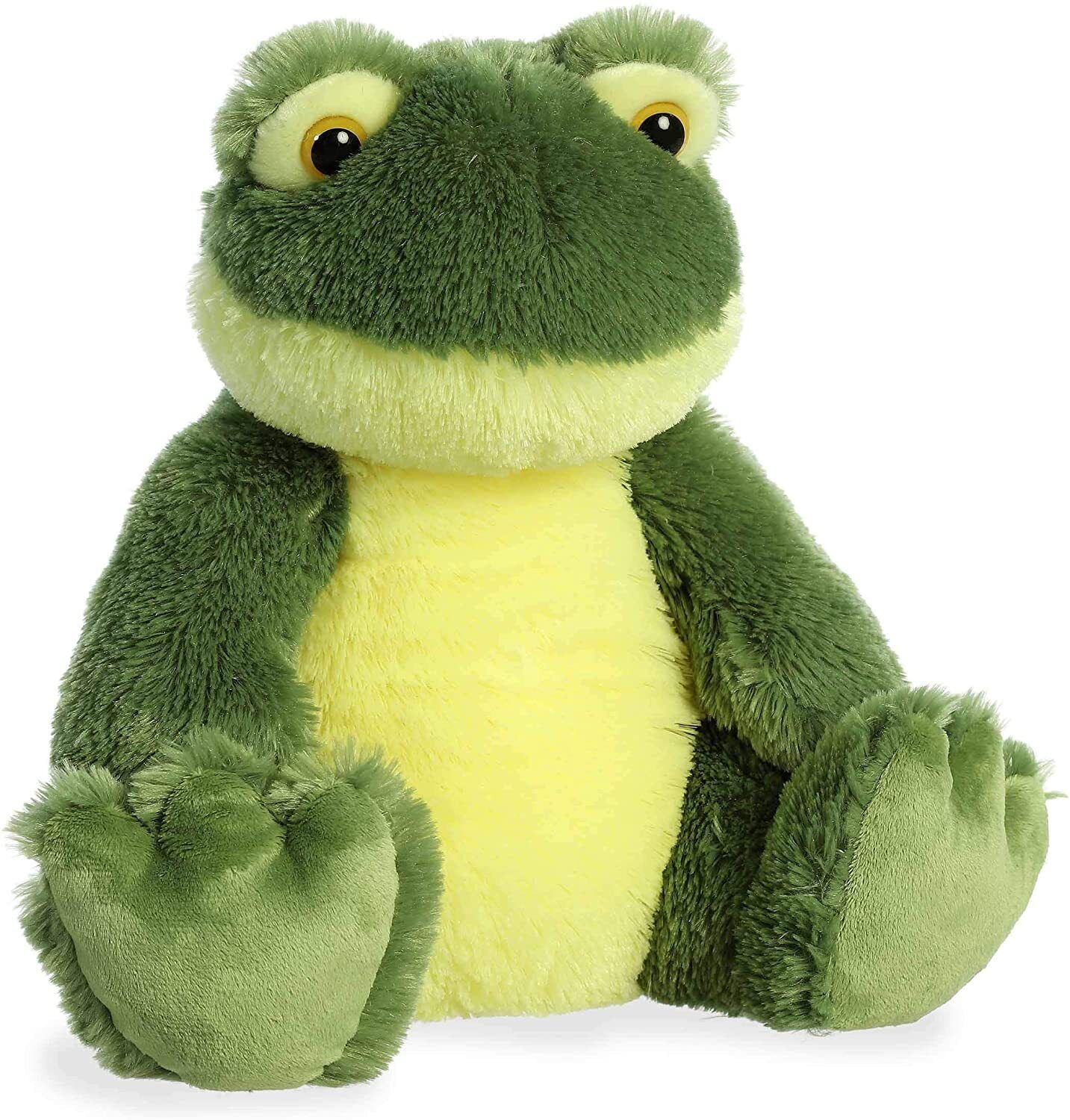 Green FROG Stuffed Animal Plush, 14 Tall, by Aurora 