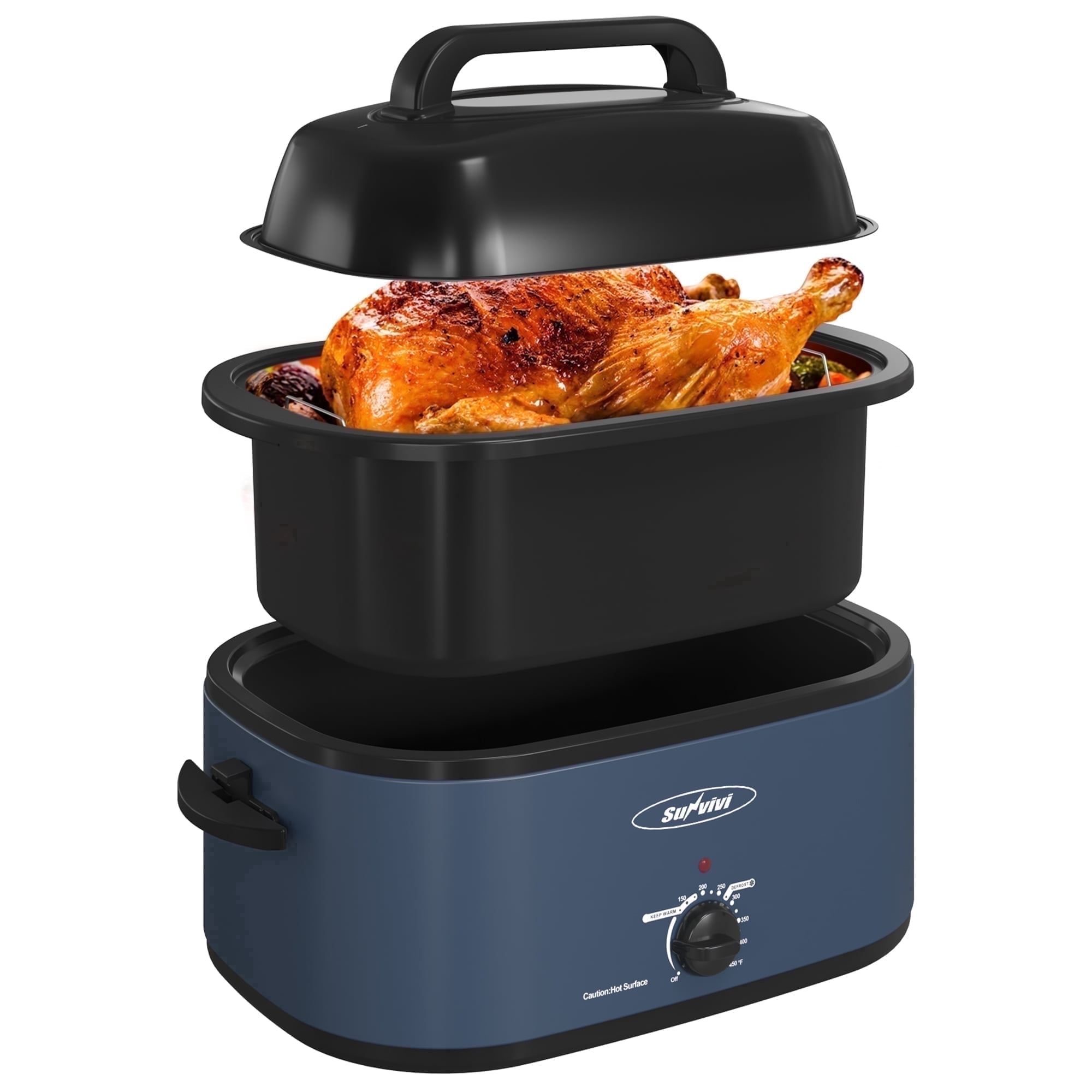 Ronco Stainless Steel EZ-Store Rotisserie Oven Whole Roast