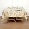 BalsaCircle 72" x 72" Champagne Square Big Payette Sequin Table Overlay ...