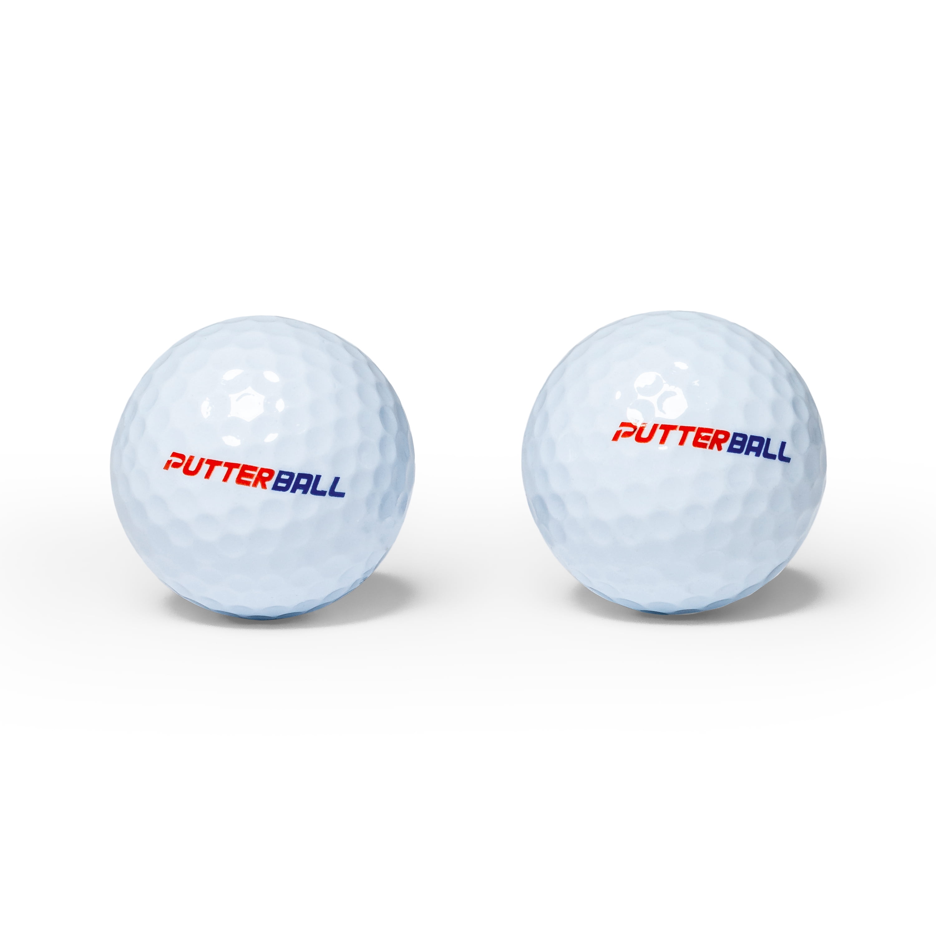 PutterBall Lite Golf Pong Game Set - Includes 2 Putters, 2 Golf Balls, Blue Putting Pong Golf Mat & Golf Hole Covers - Best Backyard Party Golf Game Set (Blue)