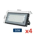 thumbnail image 1 of 4 Pcs/lot Projecteur Led Extérieur IP65 Étanche 50W 100W Lampe de Rue Éclairage Paysager, 1 of 7