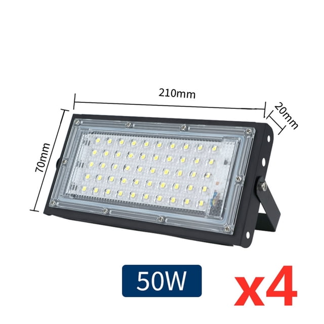4 Pcs/lot Projecteur Led Extérieur IP65 Étanche 50W 100W Lampe de Rue Éclairage Paysager