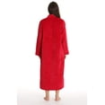 thumbnail image 3 of Just Love Textured Plush Zipper Lounger Robe for Women (Red, 3X), 3 of 3