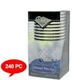 thumbnail image 4 of Kiddush Diamond Wine Disposable Plastic Cups Silver For 5oz 240pc Set, 4 of 4