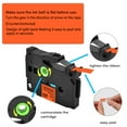 thumbnail image 2 of GREENCYCLE 1 Pack Compatible for Brother TZe-B11 TZ-B11 TZB11 TZeB11 TZe Tape 6mm 0.24'' Laminated Black on Fluorescent Orange Label Tapes Cassette use in Ptouch Labeler Label Maker 16.4ft 5m, 2 of 6