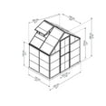 thumbnail image 2 of Ensemble de serre Harmony de 6 pi x 4 pi - argent, 2 of 9