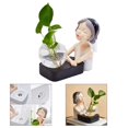 thumbnail image 3 of terrario estatuil de de cristal macetero bud terrarios decoración Mentonera negro Zulema Terrario de plantador de escritorio, 3 of 7