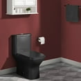 thumbnail image 5 of Carre One-Piece Square Toilet Dual-Flush in Matte Black 1.1/1.6 gpf, 5 of 14