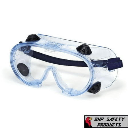 Pulsar Safety Goggles Safety Glasses with blac Strap, Clear Anti Fog Lens