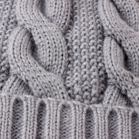 

Women Fashion Keep Warm Winter Hats Knitted Wool Hemming Hat