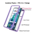 thumbnail image 3 of Galaxy S20 FE 5G Case Clear, Case Cover for 2020 Samsung Galaxy S20 Fan Edition 6.5", Njjex Full-Body Rugged Transparent Clear Back Bumper Case Cover for Samsung Galaxy S20 FE 5G -Purple, 3 of 10