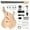 Flame Bass, variant on Ktaxon DIY Electric Bass Guitar Kits 44in 4 String with Mahogany Body, Maple Neck and Accessories-IB