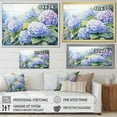 thumbnail image 4 of Designart "violet Hydrangea Tranquil Watercolor Garden" Floral Canvas Wall Art, 4 of 5