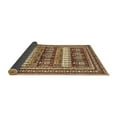 thumbnail image 2 of Ahgly Company Indoor Round Abstract Brown Modern Area Rugs, 5' Round, 2 of 4