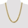 thumbnail image 2 of 14K Yellow Gold chain Curb 24 in 9.5 mm 9.5mm Flat Beveled, 2 of 5