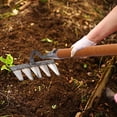 thumbnail image 2 of 1 cabezal de rastrillo de jardín, rastrillo manual de metal de 5 púas para jardinería, deshierbe y deshierbe. Sincero Electrónica, 2 of 5