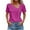 Hot Pink-3, variant on v neck t shirts for women