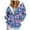 Blue, variant on GEWSEY Women's Zip Up Graphic Hoodies Long Sleeve Fall Oversized Sweatshirts Ladies Hoodies Zip Y2K Outfits (Yellow, XL)