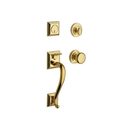 Madison Hardware - Baldwin Madison Single Cylinder Handleset with Classic Interior Knob