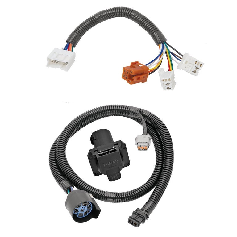 Tekonsha 7 Way Tow Harness Connector, Wiring Package for Nissan