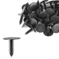 thumbnail image 1 of 40pcs 6mm Agujero Diámetro Plástico Tornillo Remaches Sujetador Remaches Negro para Coche, 1 of 1